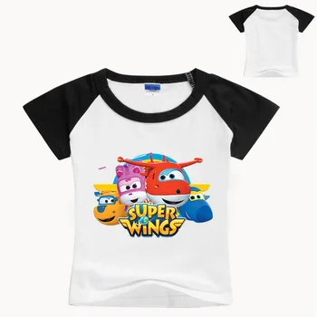 3-16Years Bērnu Zēniem Tshirt Īsām Piedurknēm Kostīmu Super Spārniem T krekls Bērniem Vasaras Topi Meitenes Tshirt Toddler Ikdienas Drēbes