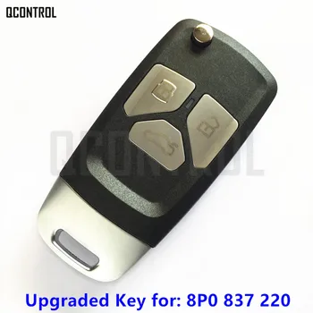 QCONTROL Modernizētas Tālvadības Atslēgu 434MHz Audi 8P0837220 Auto A4 A3 S3 S4 TT 2005-2013