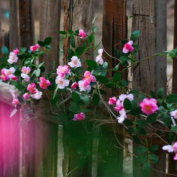 Imitācijas Apdare Ziedu Rožu Rotangpalmas Mākslīgo Ziedu Kāzu Puse, Māju Rotāt Piederumu Vīnogulāju Vīteņaugi
