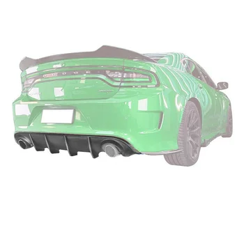 Aizmugurējā Bufera Difuzoru Lūpu piemērots-2019 Dodge Charger RT Oglekļa Šķiedras Stila Ūdens Pārneses Drukāšanas Auto Piederumi
