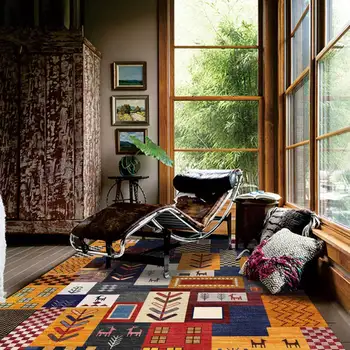 Persiešu stila Anotācija Ģeometrija Paklājus Dzīvojamā Istaba Guļamistaba Rotā Paklājs Mūsdienu Salons, neslīdoša Pretapaugšanas Grīdas Paklājs/Paklājs