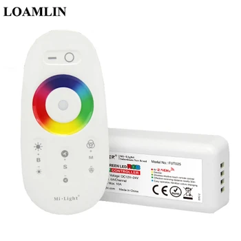 Milight FUT025 2.4 G RF Wireless Touch Screen RGB LED Kontrolieris DC12-24V 18A RF Tālvadības pults LED Lentes RGB