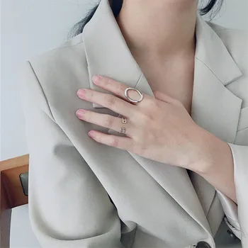 Ying Vahine Labākais Pārdevējs 925 Sterling Silver Klips Dizaina Atvērt Gredzeni Sievietēm