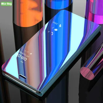 Par Xiaomi Redmi 9.C Gadījumā 9 C Coque Luksusa Spogulis Smart Ādas Pārsegu, Lai Xiaomi Redmi 9 Lietā Redmi9 Triecienizturīgs Stāvēt Fundas