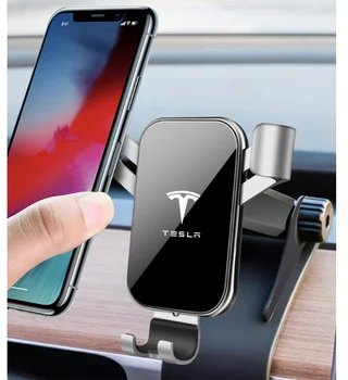 Auto Navigāciju Mobilā Tālruņa Turētājs Turētājs Atbalstu Paneļa montāžas Statīvs GPS Displeja Turētājs Tesla Model 3 2017-2019