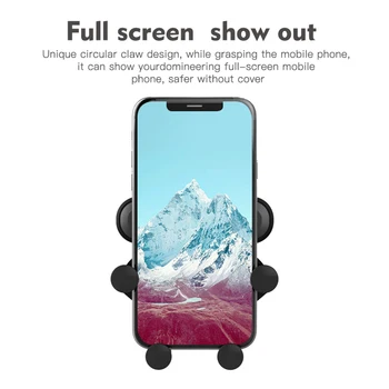 UZVARĒTĀJS Gravitācijas Auto Telefona Turētājs priekš iPhone Xiaomi mi9 Gaisa Ventilācijas Car Mount Holder par Tālruni Automašīnu, Mobilo sakaru Tālruņa Turētāju Statīvu