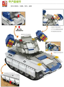 0206 273pcs Militāro Tvertne Konstruktora Modelis, Komplekts Bloki Savietojami LEGO Klucīšiem Rotaļlietas Zēniem Meitenēm, Bērniem Modelēšana