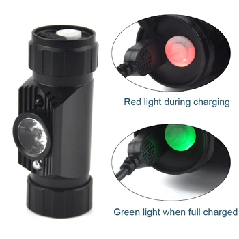 BORUiT RJ-020 XPE LED Mini Lukturis 1000LM Kustības Sensors priekšējo Lukturu Uzlādējams 18650 Ūdensizturīgs Vadītājs Lāpu Kempings Medības