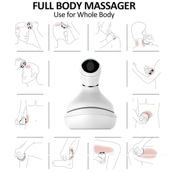 Galvas Skalpa Pleciem Massager Elektriskā Sāpju Spiediens Veicina Asinsriti, Pēdu Relaksējošā Pilna Ķermeņa Masāža Mašīna