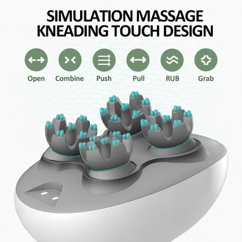 Galvas Skalpa Pleciem Massager Elektriskā Sāpju Spiediens Veicina Asinsriti, Pēdu Relaksējošā Pilna Ķermeņa Masāža Mašīna