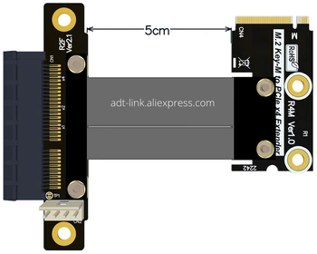 Stāvvadu PCIe x4 3.0 PCI-E 4x M. 2 NGFF NVMe M Taustiņu 2280 Stāvvadu Kartes Gen3.0 Kabeļu M2 Galvenais-M PCI-Express Paplašinājuma kabeli 32G/bps