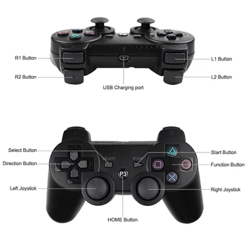 Sony PS3 Kontrolieris DualShock 3 Bezvadu Konsoles SixAxis Bluetooth spēļu vadāmierīces, Lai Playstation 3, PC Spēļu Piederumi