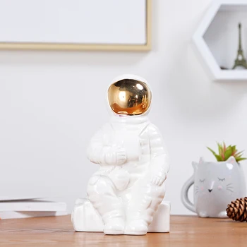 Astronauts Skulptūru Skaitļi Kosmosā Cilvēks Darbvirsmas Apdare Statuja, Dekoratīvās Statuetes Rokdarbu Kāzu Mājas Bērnu Rotaļlietu Miniatūras