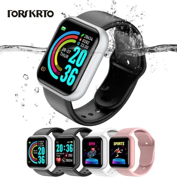 Y68 Bluetooth Smart Skatīties Vīriešu Ūdensnecaurlaidīgs Sports Fitness Tracker Smart Aproce Asinsspiediens, Sirds Ritma Monitors D20 Smartwatch