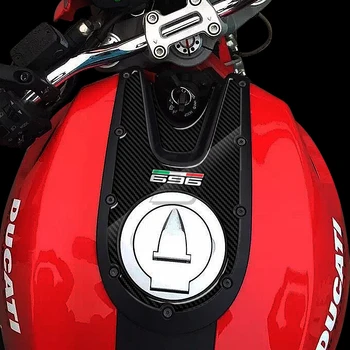 3D Carbon-look Motociklu Tvertne Pad Aizsargs Lietā par Ducati Monster 696 2008-