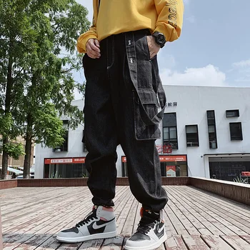 Modes Stilīgs, Foršs Vīriešu Bikses Džinsi Ar Drukas Grafiti Apgleznotas Džinsa Slim fit Džinsi Vīriešu, Hip Hop, rock Streetwear 2020. Gadam (Dungriņi)