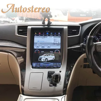Android 9.0 4+64GB Auto GPS Navigācijas Toyota Alphard Vellfire 2007-13 Galvas Vienības Multivides Autoradio Lentes Atskaņotājs, Tesla stils