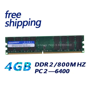 KEMBONA Jaunu PC Desktop DDR2 4GB 4G DDR2 PC2-6400 800MHz DIMM Atmiņas RAM 240 tapām A-M-D Sistēmas Motheroard