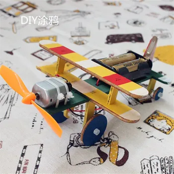BalleenShiny DIY 3D Puzzle Modeļa Lidmašīnu Bērnu Rotaļlietu Samontēti Celtniecības Bloku Bērnu Agrīnās Izglītības Rotaļlieta Bērnam Dāvanu, Mājas Dekoru