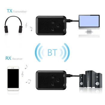 3.5 mm Audio Bezvadu Bluetooth 4.2 Raidītājs Uztvērējs 2 in 1 Audio TV Auto Skaļrunis Mūzikas Stereo Adapteri
