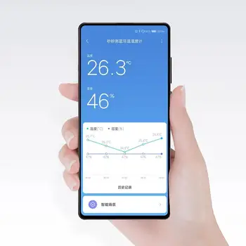 Sākotnējā Xiaomi Youpin MMC E-Tintes Ekrāna BT2.0 Smart Bluetooth Termometru, Higrometru, kas Darbojas ar MIJIA App Mājas Sīkrīku, Instrumenti,