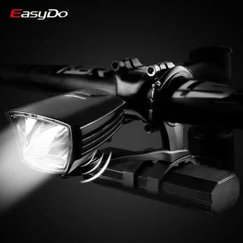 Easydo StVZO Sertifikācijas Velosipēdu Gaismas Profesionālās MTB Ceļu Velosipēda Lukturu Ūdensizturīgs USB Uzlādes LED Lukturis Power Bank