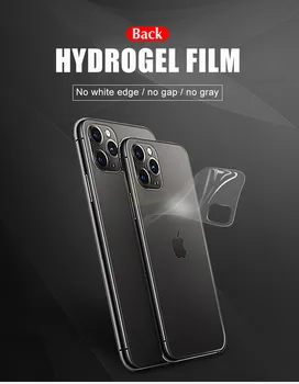 10pcs Atpakaļ Aizsardzības Hidrogelu Filmu Vāciņš IPhone 12 11 Pro 6 6s 8 7 Plus XR-X XS Max Pilna Ekrāna Aizsargs, Mīksto Pārklājumu