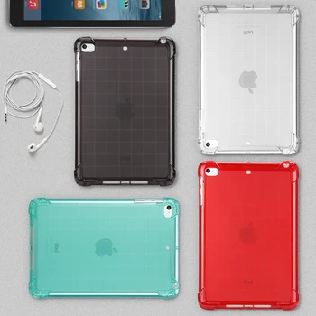 Matēts Mīksto TPU Silikona Case For iPad Min 4 3 2 1 Mini 5 2019 Būtiska Triecienizturīgs atpakaļ lietā Par iPad mini 1 Mini 2 mini 3 mini 4 5
