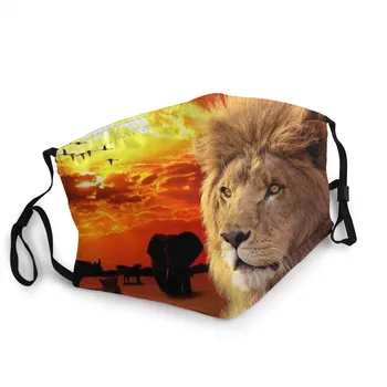 Jaunā 3d Printera Dzīvniekiem, Lauva Sejas Pielāgot Mutes Maskas Bērniem aizsardzība pret Putekļi Pm 2.5 Montieris Mutes Maska Lion King Sieviešu/vīriešu Sejas Maska