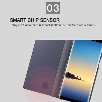 Smart Mirror Lietu Vāku Skaidru Priekšstatu Par Samsung Galaxy S8 Plus S6 S7 Malas Smart Soma Case For Samsung, Ņemiet Vērā, 8 5 S9 Plus Mikroshēmu Lietā