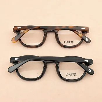 Vintage optiskās brilles, rāmis vīriešu, briļļu rāmji tuvredzība acs briļļu rāmji vīriešiem/sievietēm datoru apaļas brilles rāmi sievietēm