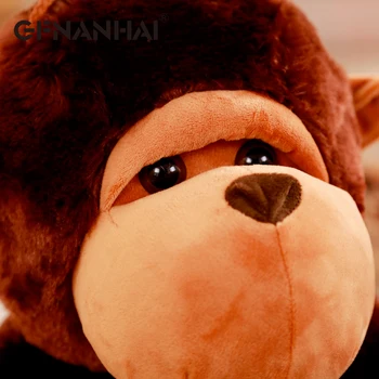 1pc 80cm karikatūra Ilgi roku orangutan plīša rotaļlieta pildīti ar mīkstu Lielu muti pērtiķu Dimantu lelle bērniem, bērnu dzimšanas dienas dāvana