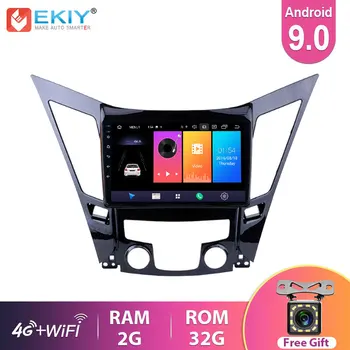 EKIY IPS Android 9.0 Auto Radio Hyundai Sonata 2011. -. Gadam Navigācija GPS Multivides Video Player, Wifi, BT Stereo Galvas Vienības DVD