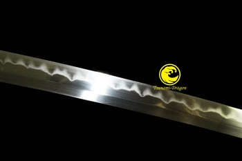Māla Rūdīts Kaujas Gatavs Japāņu Katana T10 Tērauda Asmens Zobenu Pilna Tang Čūska Tsuba Sharp