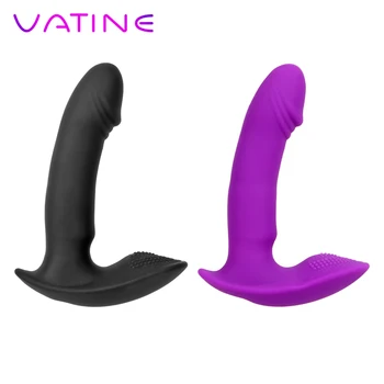 VATINE Maksts masāžu Vibrators G Spot Klitora Stimulators Valkājamas Dildo Silikona Seksa Rotaļlietām, lai Sieviete Sieviešu Masturbācija
