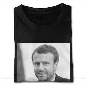 Francijas Līderis Politiķis Macron Tshirt Puisis Ielu Modes Tee Krekli Homme Īsām Piedurknēm Lēti Firmas Merch