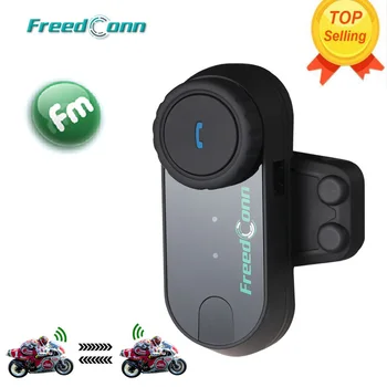 FreedConn Oriģināls T-COMOS Interphone Bluetooth Motocikla Ķivere Bezvadu Austiņas, Domofons 3 Rider+FM Radio+Mīkstas Austiņas