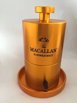Alumīnija ledus bumbu maker apstrādes viskijs ledus bumbu nospiediet pelējuma customors logo, ledus veidne Macallan ledus bumbu maker