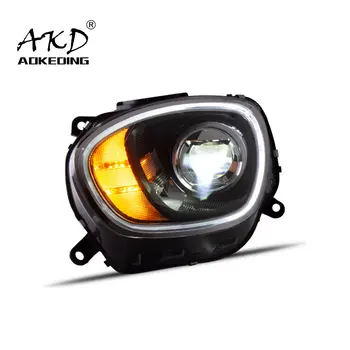 AKD Auto Stils MINI Countryman F60 Lukturi 2017-2019 F60 LED priekšējo Lukturu dienas gaitas lukturi Lukturi LED Projektors Gaismu Aksesuāri