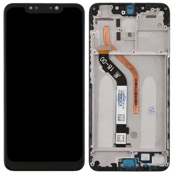 Par Xiaomi Pocophone F1 LCD Ekrānu un Digitizer Pilnu komplektu ar Rāmi (Melna)
