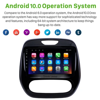 Seicane Android 10.0 2GB RAM GPS Navigācijas Multimediju Atskaņotāju Renault Captur CLIO Samsung QM3 Rokasgrāmata A/C 2011. - 2016. Gada Auto Radio