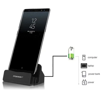 USB Kabelis Tālruņa Lādētāju Doka Stacijas Uzlāde Samsung Galaxy A50 A70 A30 A40 A20 A10 A60 A80 A90 Docking Bāzes Desktop Cradle