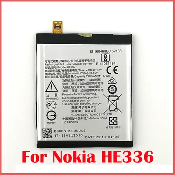 Oriģināls 2900mAh HE336 HE321 Akumulatoru 5 Nokia Dual SIM (TA-1053 DS) Tālrunis New Augstas kvalitātes Akumulatora+Izsekošanas numuru