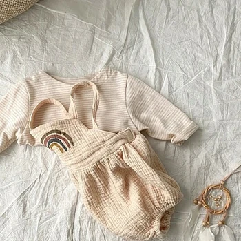 MILANCEL bērnu apģērbu jaundzimušo bērnu zēnu drēbes, bērnu varavīksnes bodysuit zīdaiņu apģērba komplekts