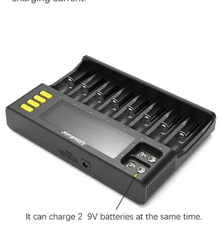 1gb LiitoKala Lii-S8 Akumulatora Lādētāju 3,7 V 18650 Li-ion 1.2 V AA aaa NiMH + 4gab Lii-48S 21700 4800mAh Uzlādējamās baterijas