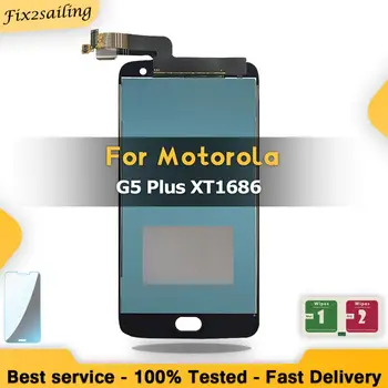 Jaunas Strādā, LCD Displejs, Touch Screen Digitizer Montāža Nomaiņa Motorola Moto G5 Plus XT1686 XT1681 XT1683
