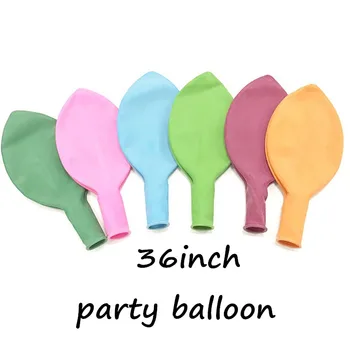 36 Collu Sabiezējums Lateksa Milzu Milzīgs gaisa Balons, Lielie Baloni Multicolor Apaļo Lateksa Baloni Kāzu Puse, 5gab/10pcs Lateksa Balons