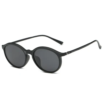 Polarizētās Saulesbrilles, apaļas Unisex Klipu Par Sunglasse Vintage Dizainers, Saules Brilles Vīrietis Sieviete retro de sol masculino