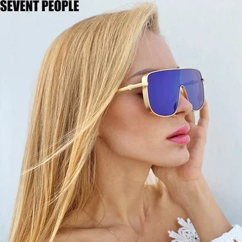 Lielgabarīta Retro Saulesbrilles, Saules Brilles Laukumā Sievietēm 2020. Gadam, Modes Toņos Briļļu Luksusa Zīmolu, Dizaineru, Vintage