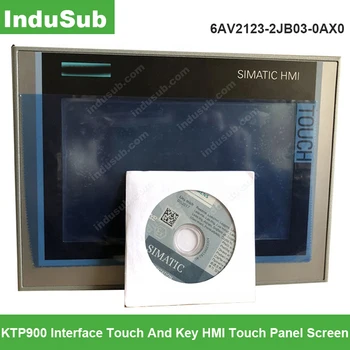Sākotnējā HMI 6AV2123-2JB03-0AX0 KTP900 Interfeisu Touch Un Taustiņu HMI skārienjūtīgu Ekrānu